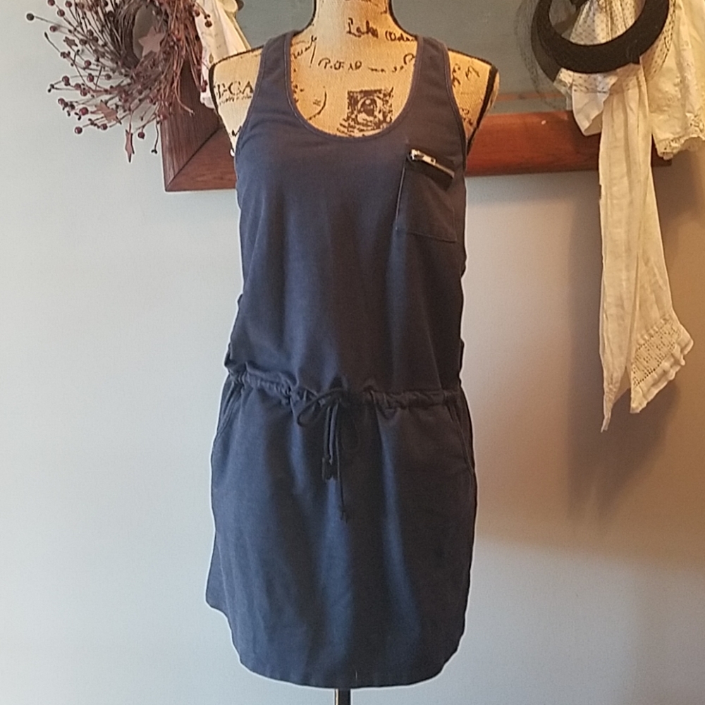 Denim look dress